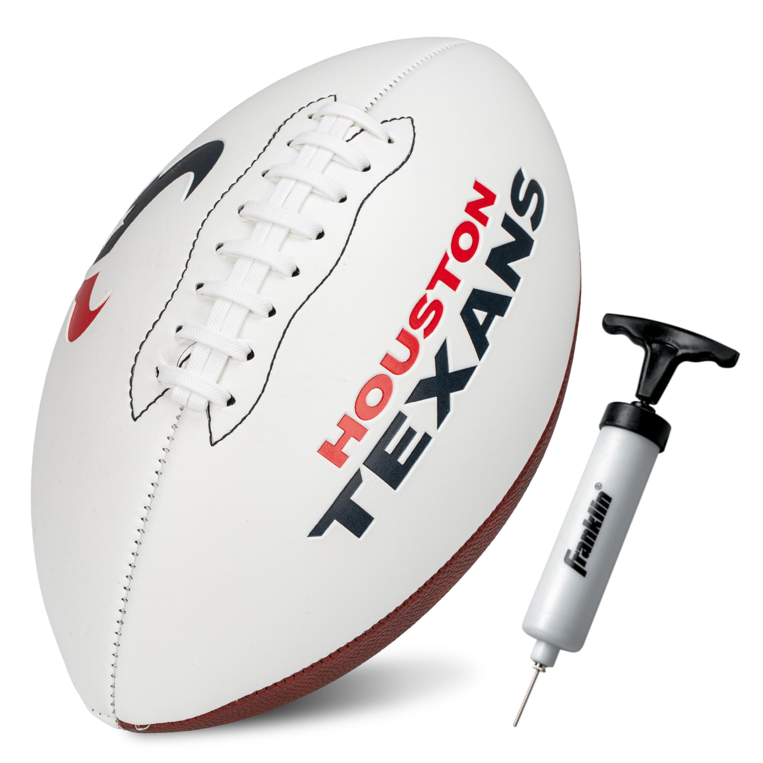 Franklin Sports Nfl Houston Texans Autograph Football - Official Size White Panel Souvenir Football For Autographs + Signatures