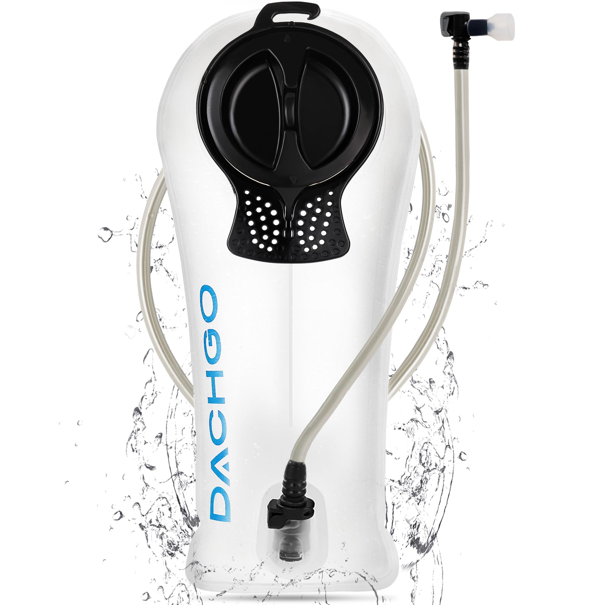 Dachgo Hydration Bladder, 1.5L 2L 3L Water Bladder for Hiking Backpack, BPA-Free & Taste-Free Hydration Water Reservoir, Camping