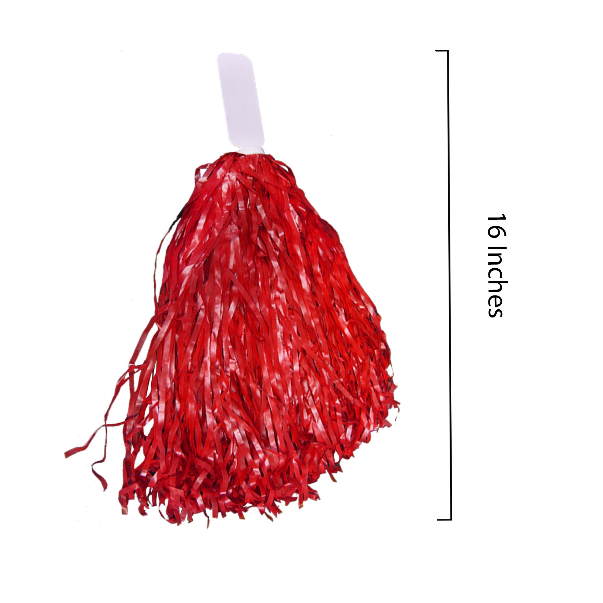 Windy City Novelties 12 Pack Red Cheerleader Pom Poms  Cheerleading Supplies Team Spirit Team Colors Sporting Events Halloween S