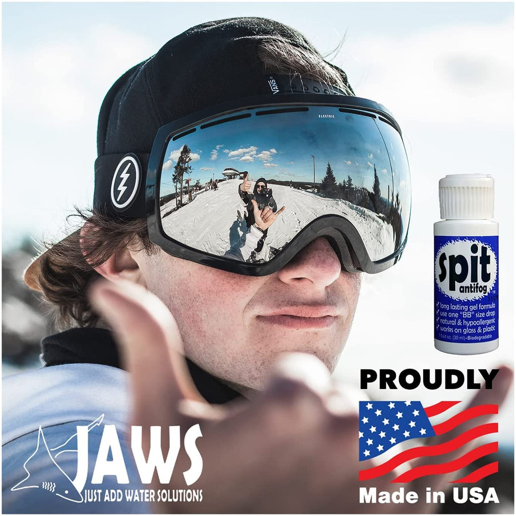 Jaws Spit Anti-Fog Gel Solution Defogger For Snorkel Mask, Scuba Divers, Paintball, Eye Wear, Sport Goggles, Made In The Usa