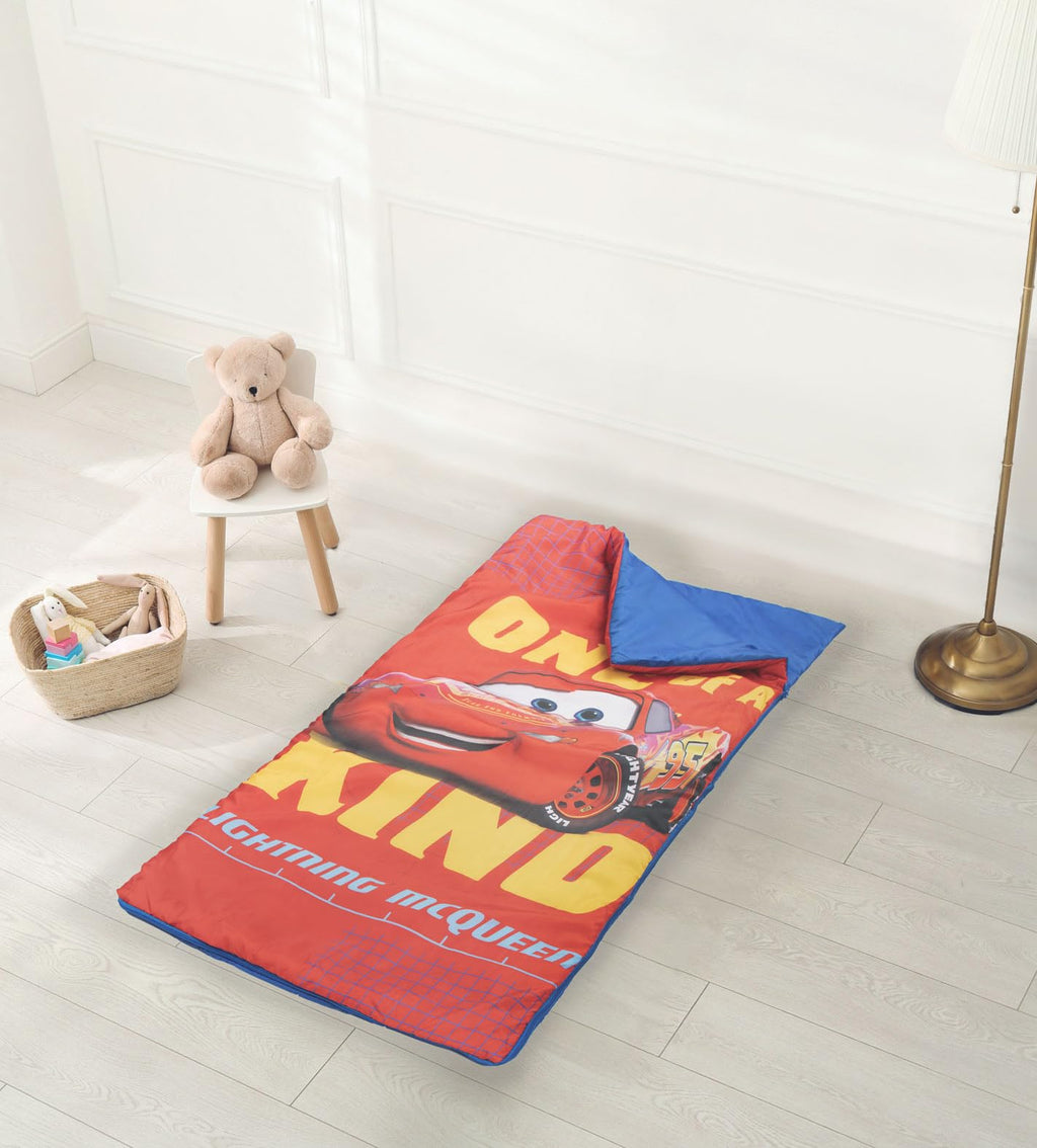 Jay Franco Disney Pixar Cars One Of A Kind Slumber Sack - Cozy & Warm Kids Lightweight Slumber Bag/Sleeping Bag - Featuring Ligh