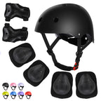 WayEee Kids Bike Helmet Set Skateboard Knee Pads, Helmet Pad Set Protective Gear Set, Adjustable for Girls Kids 3-10 Helmet Elbo