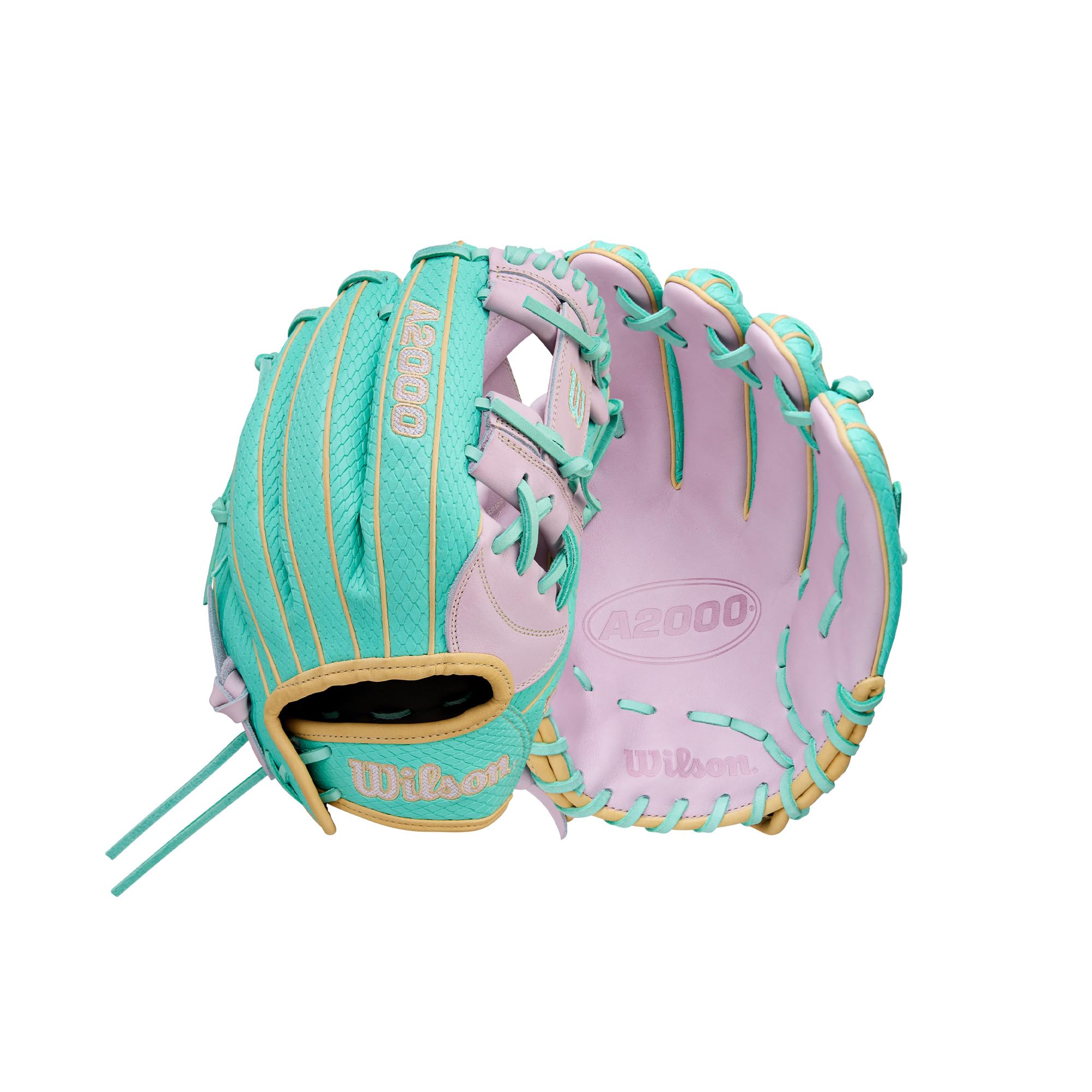Wilson Spring 2026 A2000 H12SS 12    Infield Fastpitch Softball Glove- Right Hand Throw, Seafoam/Lavender