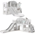 Garvee Toddler Slide 8 in 1 Toddler Playset for Toddlers Age 1-3, Baby Playset for Indoor Outdoor Playground with Climber, Crawl