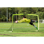 Franklin Sports Blackhawk Backyard Soccer Goal - Portable Kids Soccer Net - Pop Up Folding Indoor + Outdoor Goals - 9' X 5'6'' -