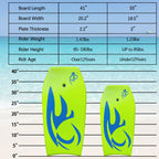 Bo-Toys Body Board Lightweight With Eps Core (Green, 41-Inch)