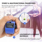 Ktrio Pack Of 6 Colors Handheld Tally Counter 4-Digit Number Count Clicker Counter, Hand Mechanical Counters Clickers Pitch Coun