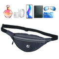 Kuber Industries Nylon Waist Bag With Zip & Adjustable Strap | Fanny Pack For Hiking, Travel, Camping, Running And Sports| Hip P