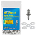 EZ-Xtend One Way Lift Fasteners Screw Stud - Nickel Plated Brass Stud with Stainless Steel Screw (10, 1/2)