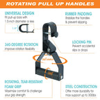 Yes4All Rotating Pull Up Handles For Pull Up Bar/Pull Up Grips/Barbell Handles With Non-Slip & Foam Pad Grips - Twist Motion For