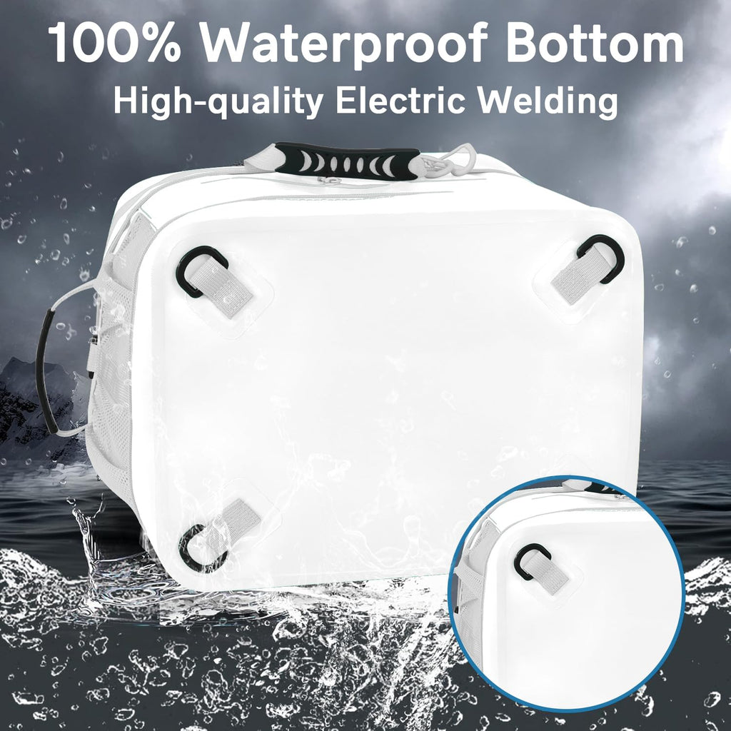 Morxplor Waterproof Pvc Material Paddleboard Cooler Deck Bag - 40 Can Insulated Lunch Box For Paddleboarding, Camping, Kayaking