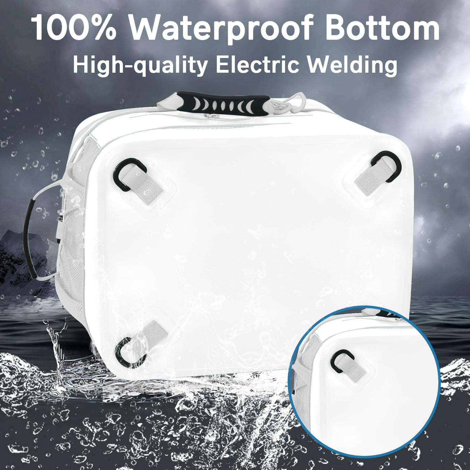 Morxplor Waterproof Pvc Material Paddleboard Cooler Deck Bag - 40 Can Insulated Lunch Box For Paddleboarding, Camping, Kayaking