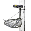 Hawk Hang-On Tree Stand, Platform w/Safety Harness & Straps for Deer Hunting, Helium Pro - Adjustable Climbing Treestand Accesso