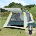 Yupindizu 4Pcs Durable Camping Tent Rod Holders,Reinforced Windproof Awning Rod Holder,Portable Tent Fixed Tube Pole Stand For C