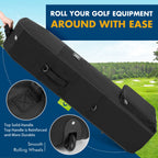 Darekuku Golf Travel Covers For Airlines With Detachable Shoulder Straps, Soft Foldable Golf Club Travel Bags, 900D Heavy Duty O