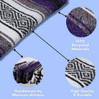 El Paso Designs Mexican Yoga Blanket  Colorful Falsa Serape  Park Blanket, Yoga Towel, Picnic, Beach Blanket, Patio Blanket, Sof
