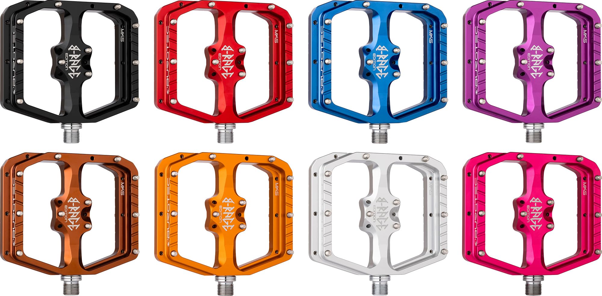 Burgtec Penthouse Flat MK5 B-Rage Edition Pedals - Deep Blue