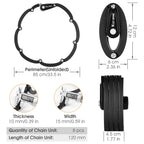 Chimona Bike Foldable Lock, 4-Digit Anti   Theft   Combination   Bicycle   Lock, Security Level 6 Heavy Duty Folding Bike Lock,