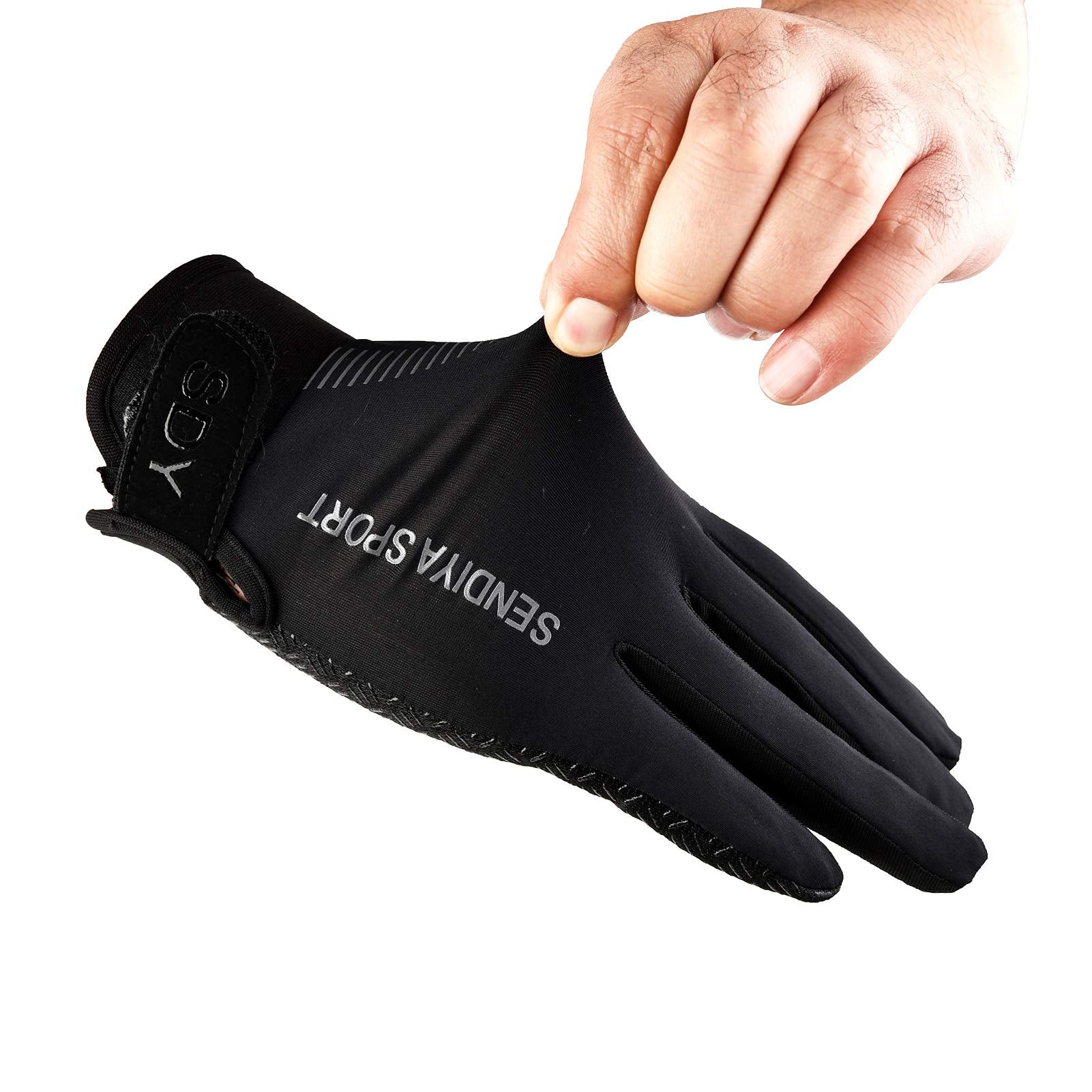 Workout Gloves, Full Palm Protection & Extra Grip, Gym Gloves For Weight Lifting, Training, Fitness, Exercise (Men & Women), Bla
