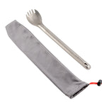 Core Element Pure Titanium 8.5'' Long Handle Spork Outdoor Ultralight Bushcraft Campfire Flatware For Camping Backpacking Great