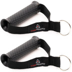 Core Prodigy Heavy Duty Exercise Handles - Grip Attachments For Cable Machine Pulleys, Gym Equipment, Resistance Bands, And Weig