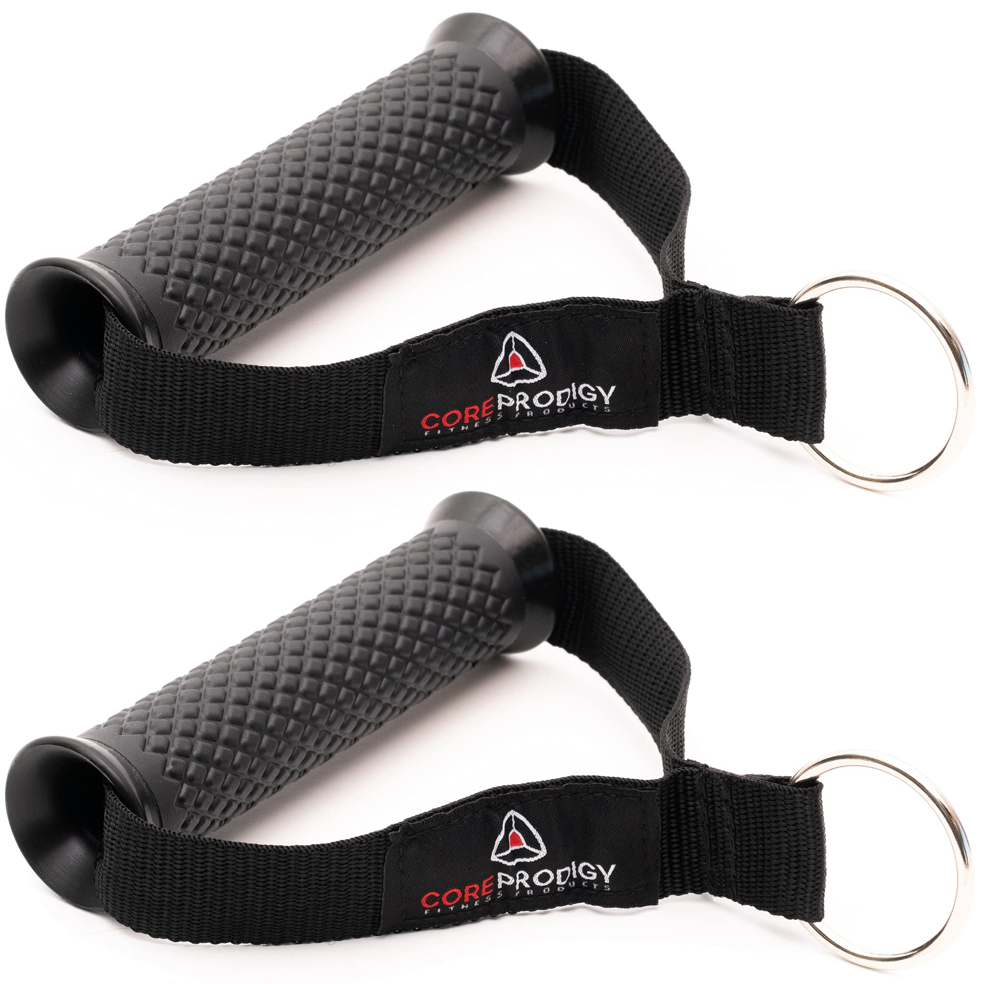 Core Prodigy Heavy Duty Exercise Handles - Grip Attachments For Cable Machine Pulleys, Gym Equipment, Resistance Bands, And Weig