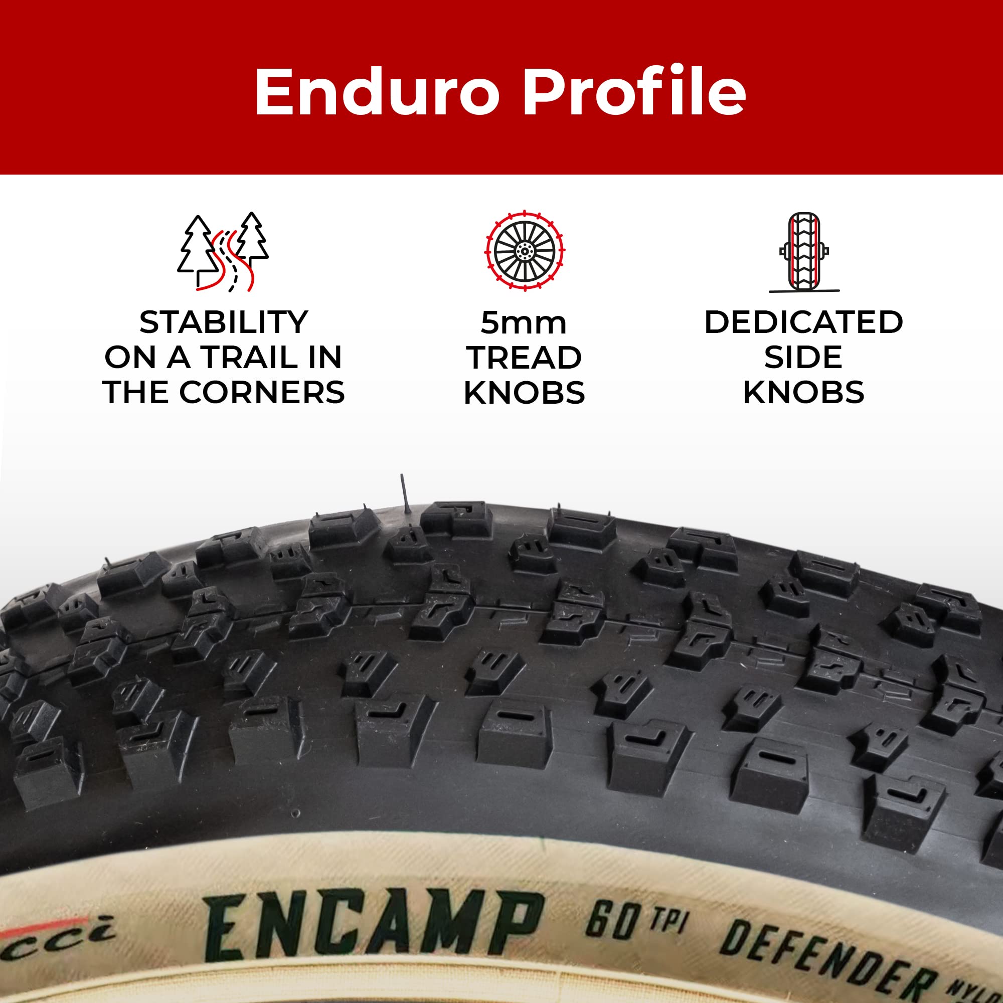 Fincci Pair 27.5 X 2.25 Inch Mountain Bike Tire 57-584 Foldable 60 Tpi Tires With Nylon Protection For All Mountain Enduro Mtb H