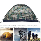 Camouflage Camping Tent-1 Person Lightweight Waterproof Windproof Backpacking Tent Emergency Pop Up Instant Tent For Family,Back