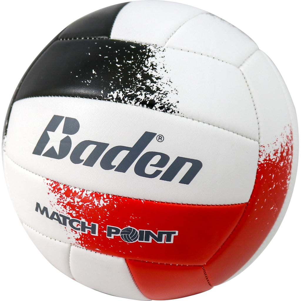 Baden Match Point Cushioned Synthetic Leather Volleyball | Official Size 5 | Ideal For Outdoor Recreation, Backyard Play, And Co