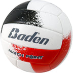 Baden Match Point Cushioned Synthetic Leather Volleyball | Official Size 5 | Ideal For Outdoor Recreation, Backyard Play, And Co