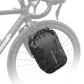 Rhinowalk Bike Front Pannier Bag Fork Bag Waterproof Bicycle Rack Bag Shoulder Bag for E-Scooter Mountain Bike Accessories -Blac