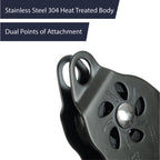 Fusion Climb Advent Military Tactical Edition Speed Super Stainless Steel Trolley Pulley Black 50Kn