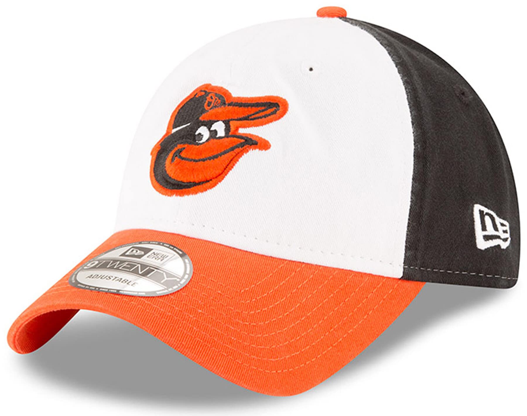 New Era Mlb Core Classic 9Twenty Home Team Color Adjustable Hat Cap One Size Fits All (Baltimore Orioles)