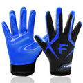 FINGER TEN Football Receiver Gloves Youth Receiving Gloves Pro 3.0 Durable Breathable Flexible for Kids Boys Girls in White Red 