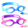 Ewpjdk Kids Swim Goggles - 2 Pack Swimming Goggles Anti Fog Anti-Uv No Leaking For Children Teens Boys & Girls Age 3-15 (Purple 