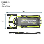 Yukon Charlies Hammerhead Pro HD Sled, Single Rider, Speed and Steering Control, 52-inch x 22-inch, for Ages 13+