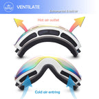 Exp Vision Ski Snowboard Goggles For Man Woman And Younth, Otg Snow Goggle Anti Fog Uv400 Protection Winter Outdoor Sports Goggl