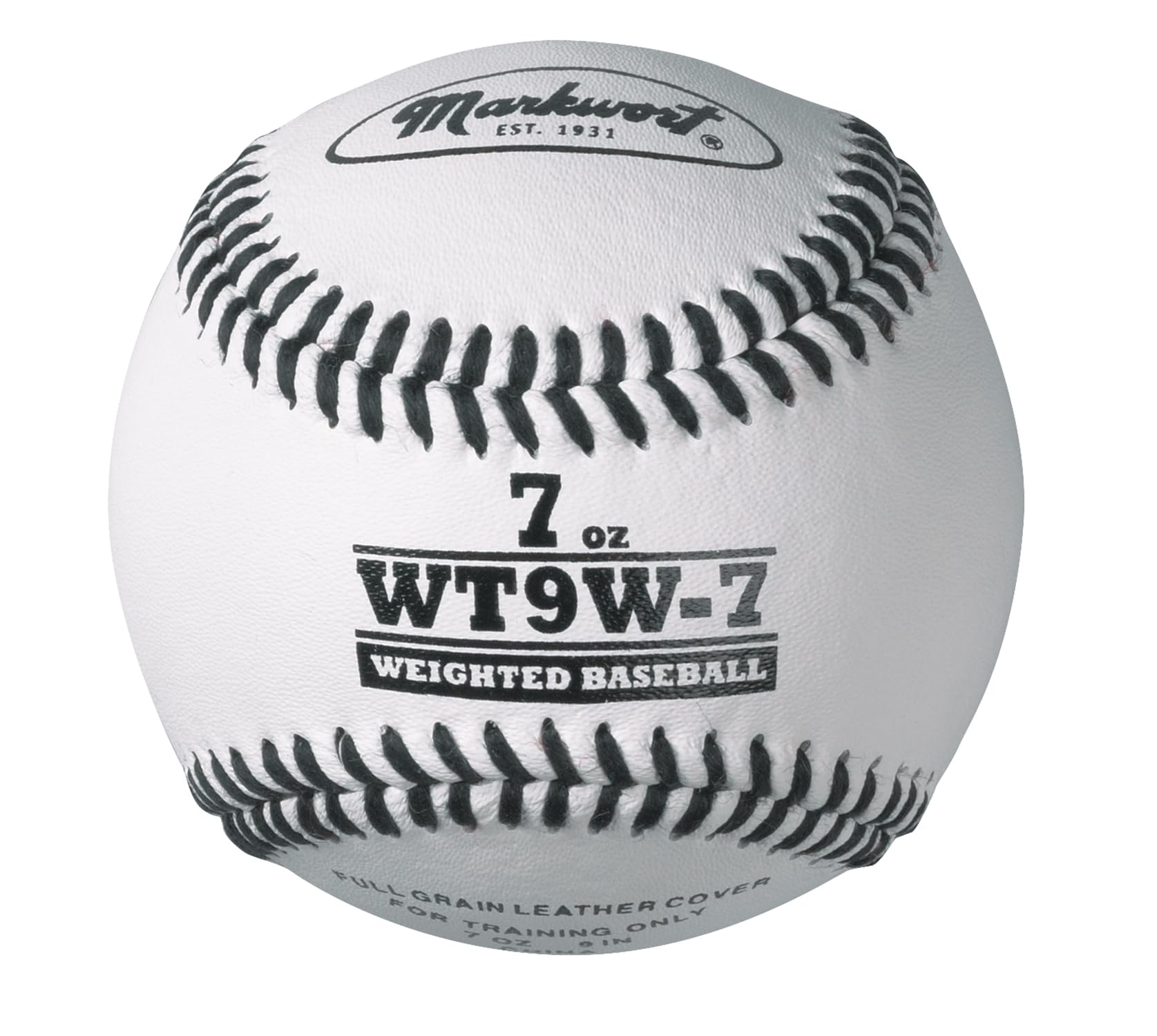 Markwort Lite Weight And Weighted Leather Baseball, White, 7-Ounce