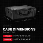 Condition 1 25 Large Waterproof Hard Case Model 839 With Foam, Portable Protective Storage Box For Travel, Hunting, Military, Ta