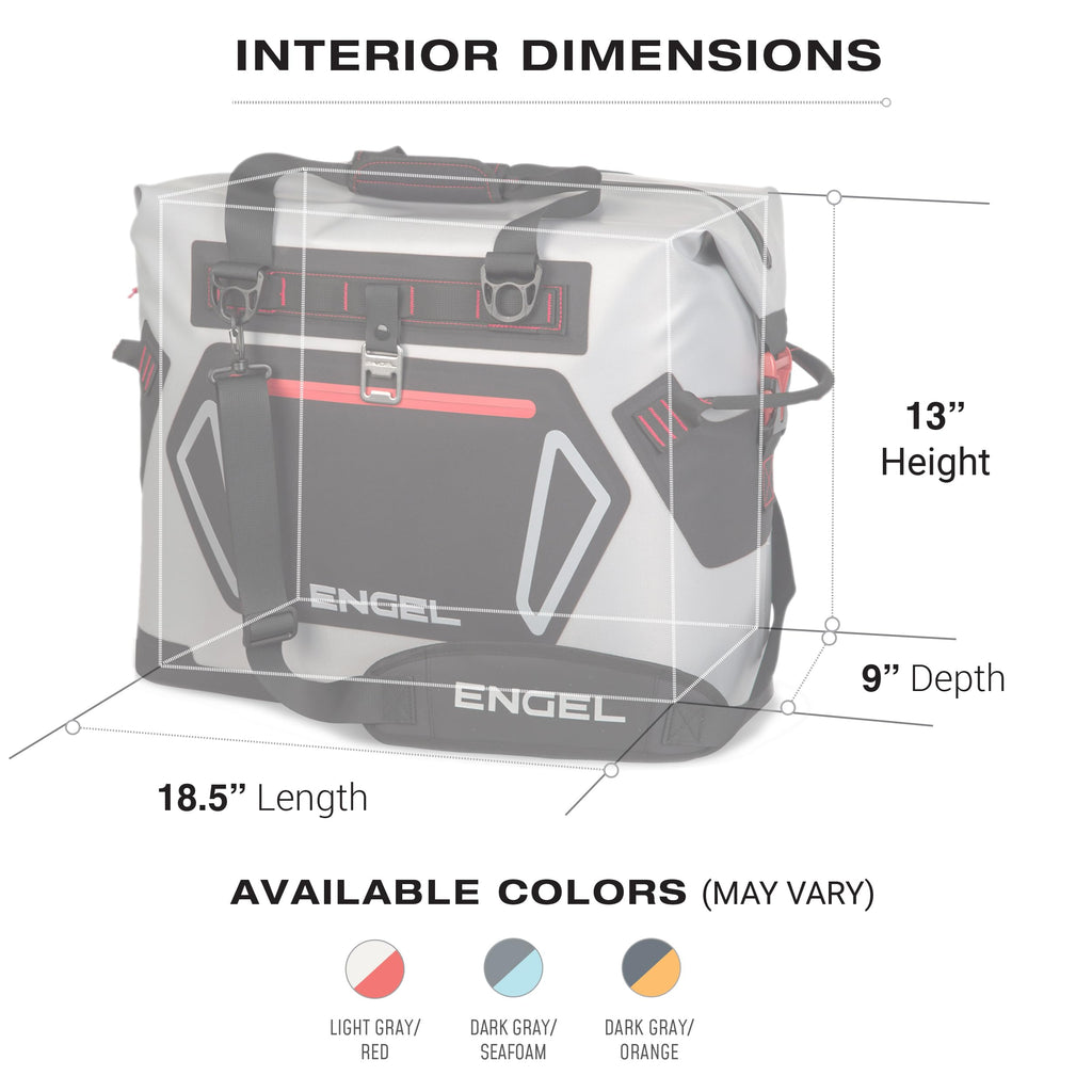 Engel Hd30 High-Performance Soft Sided Tote Cooler - Durable, Leak-Proof, Portable Ice Chest For Camping, Fishing, Tailgating &
