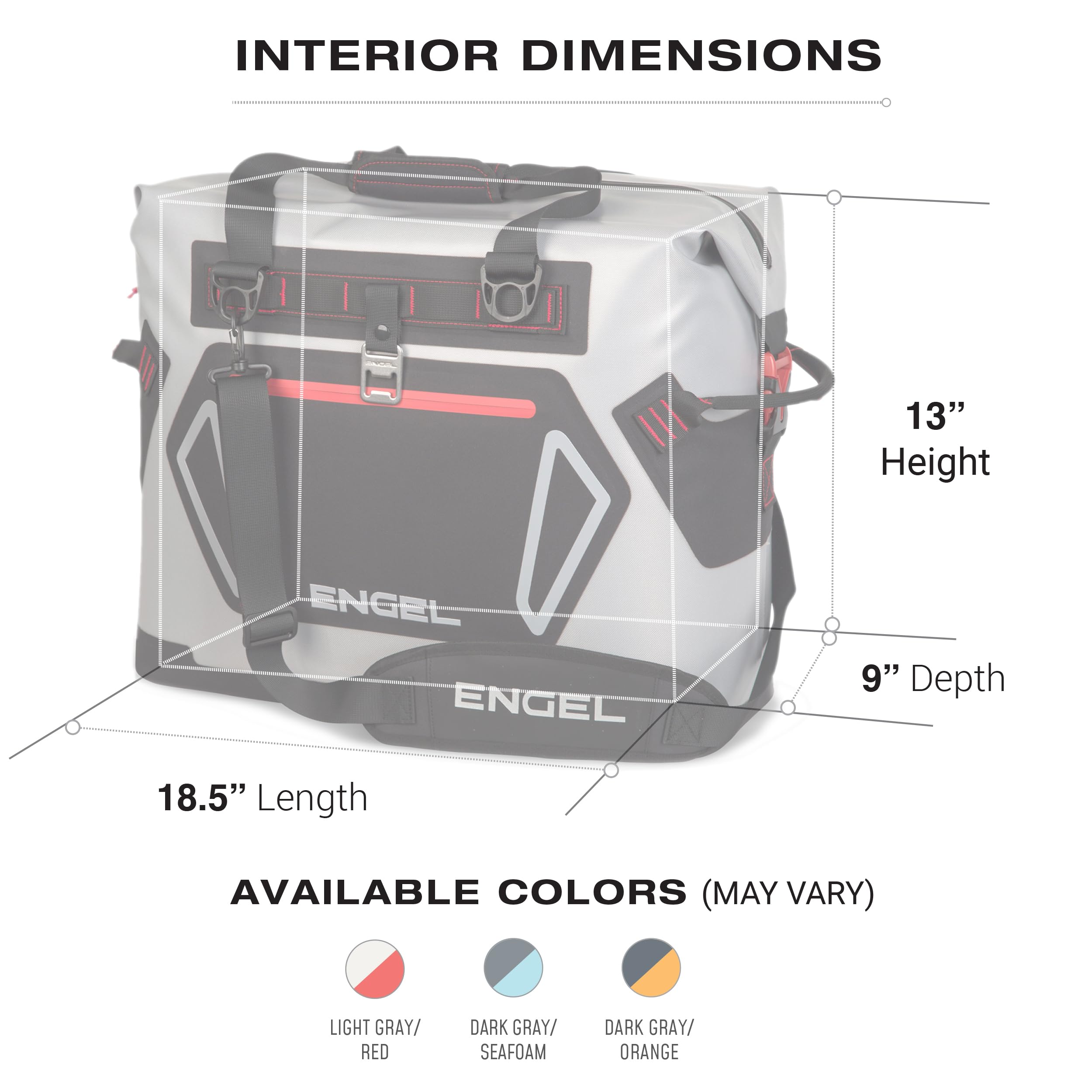 Engel Hd30 High-Performance Soft Sided Tote Cooler - Durable, Leak-Proof, Portable Ice Chest For Camping, Fishing, Tailgating &