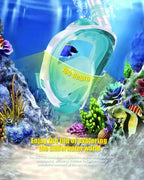 Wstoo Snorkeling Gear For Kids With Latest Dry Top Breathing System,Fold 180 Degree Panoramic View Kids Full Face Snorkel Mask A
