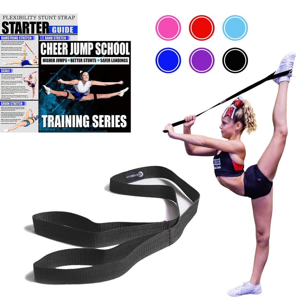 Myosource Cheerleading Flexibility Stunt Strap - Improve Stretching And Perfect Stunts For Cheer, Dance, And Gymnastics - Digita