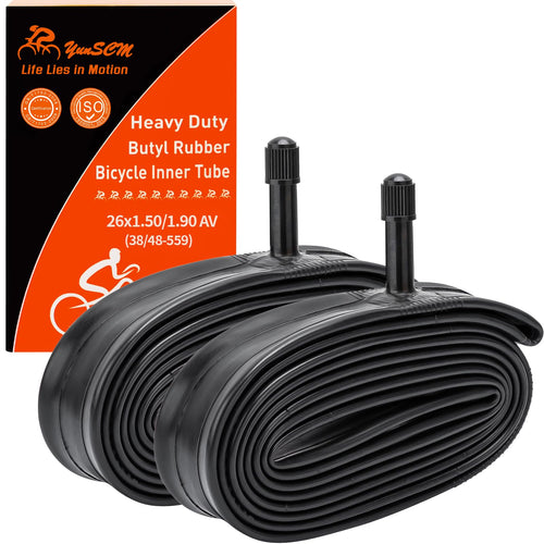 2-Pack 26'' Bike Tubes 26 X 1.50/1.75 (Etrto:40/47-559) Av32Mm Schrader Valve 26'' Bicycle Tubes Replacement For 26X1.50 26X1.60