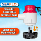 Seaflo 4700 Gph 12V Heavy Duty Electric Bilge Pump (4700Gph 12V)