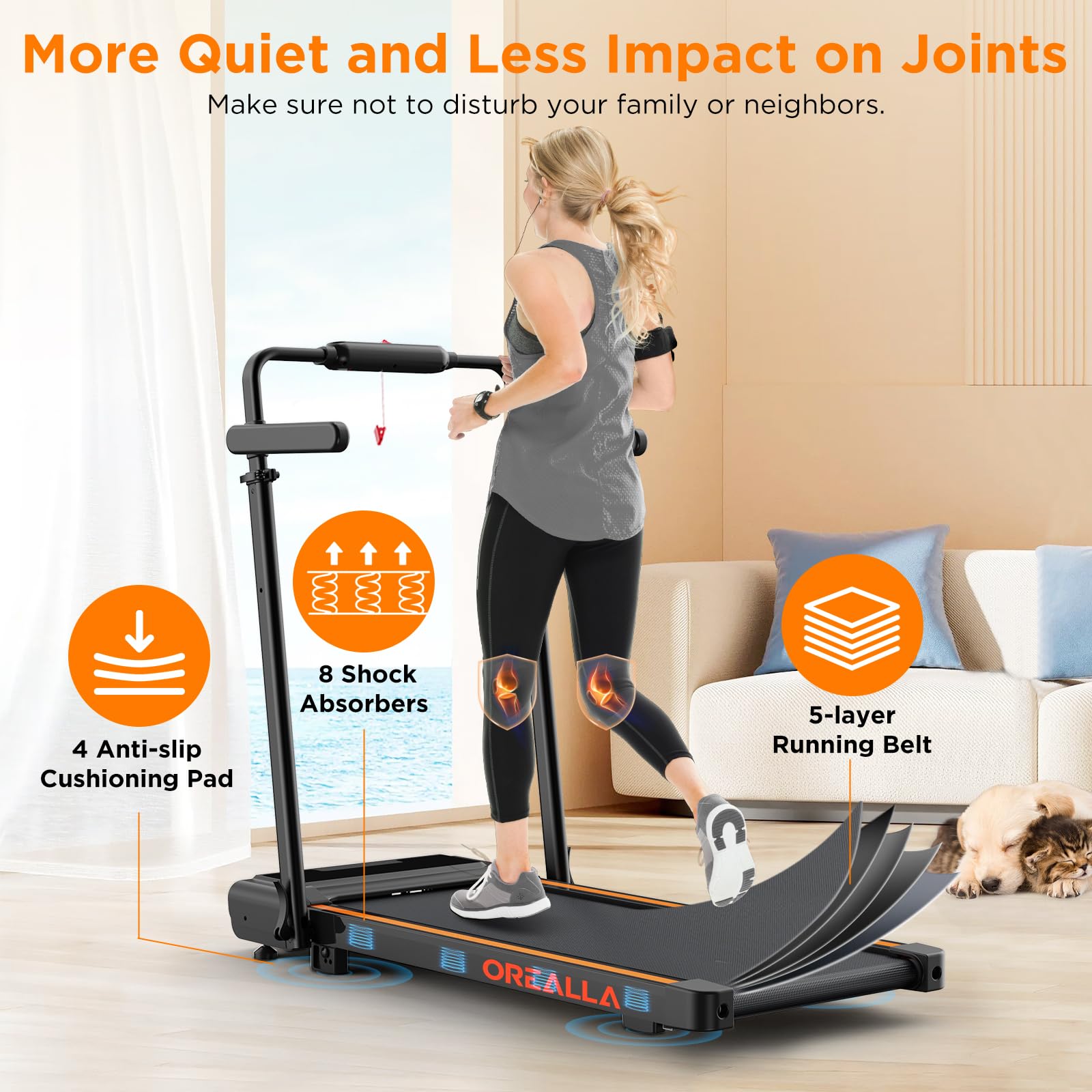 Walking Pad With 12% Incline, Under Desk Walking Pad Treadmill With Handle Bar & Removable Desk Workstation, 3 In 1 3.5Hp Foldab