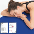 Hatha Yoga Thick Tpe Yoga Mat 72''X 27''X1/3 Inch Non Slip Eco Friendly Exercise Mat For Yoga Pilates & Floor Workouts (Blue)