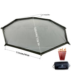 Longeek Octagon Picnic Blanket Family Camping Ultralight Tent Carpet Waterproof Awning Hiking
