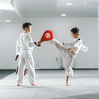 Nicunom 2 Pack Taekwondo Kick Pads, Durable Striking Pad Target Tkd Karate Martial Arts Strike Targets Kickboxing Training, Red