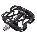 Mzyrh Mountain Bike Pedals, Ultra Strong Colorful Cnc Machined 9/16'' Cycling Sealed 3 Bearing Pedals(Black 3 Bearings)